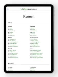 German conjugation screenshot 8