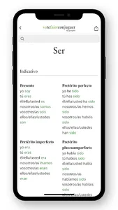 Spanish conjugation screenshot 1