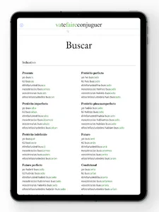 Spanish conjugation screenshot 17