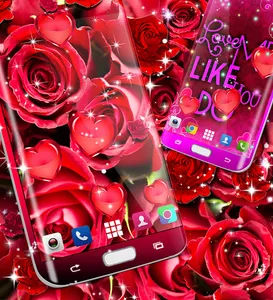 Red rose live wallpaper screenshot 21