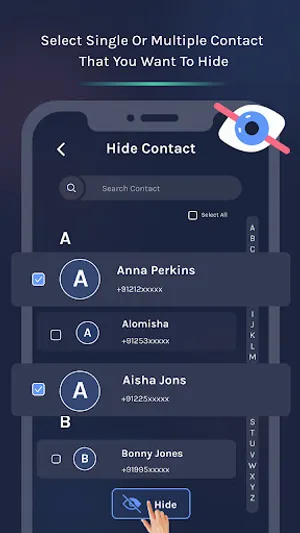 Hide Contact Hide Phone Number screenshot 3