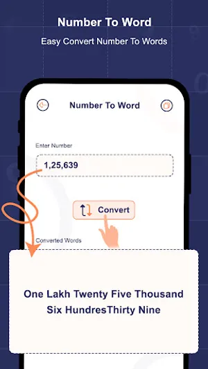 Numbers to Words Convertor App screenshot 1