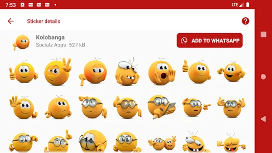 WASticker Stickers emojis screenshot 15