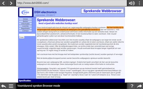 Speaking Browser screenshot 5