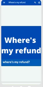 Where´s my refund info screenshot 2
