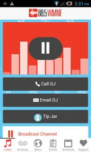 WMNF Player screenshot 0