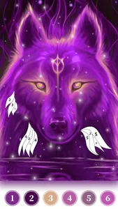 Wolf Coloring Book Color Game screenshot 7