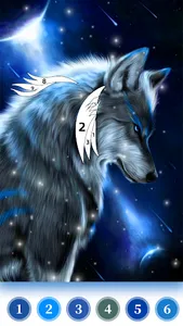 Wolf Coloring Book Color Game screenshot 9