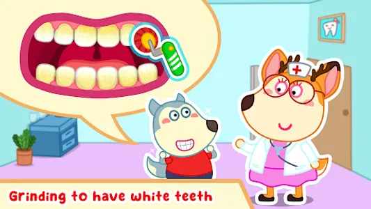 Wolfoo Dentist: Dental Care screenshot 1