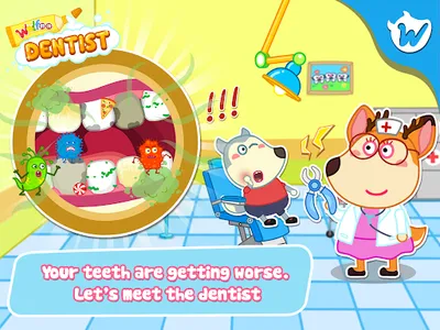 Wolfoo Dentist: Dental Care screenshot 13