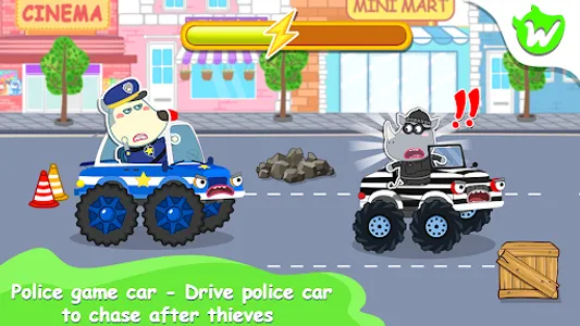 Wolfoo Police And Thief Game screenshot 0