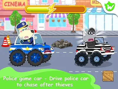 Wolfoo Police And Thief Game screenshot 8