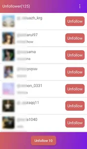 Unfollow who not follow you screenshot 1