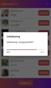 Unfollow who not follow you screenshot 2