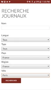 Journaux Mondiaux screenshot 1