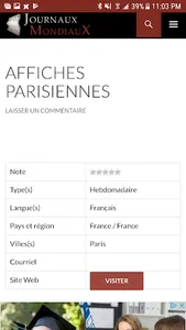 Journaux Mondiaux screenshot 5
