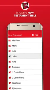 Wycliffe testament Bible screenshot 4