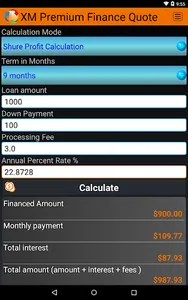 XM Premium Finance  2016 screenshot 1
