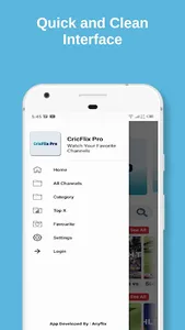 CricFlix Pro - Live Cricket, V screenshot 1