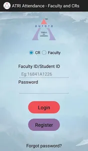 ATRI Attendance - Faculty and  screenshot 1