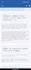 OEIS Search screenshot 2