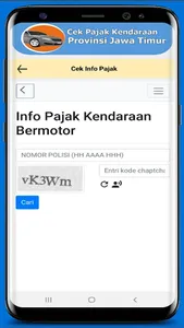 Cek Pajak Kendaraan Jawa Timur screenshot 0