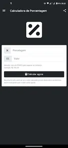 Calculadora de Porcentagem screenshot 0