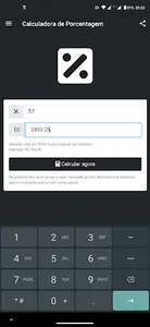 Calculadora de Porcentagem screenshot 1