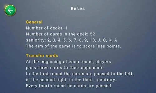 Hearts card game screenshot 3