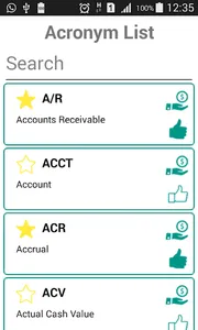 Abbreviations screenshot 1