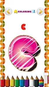 Coloring painting - Alphabet screenshot 0