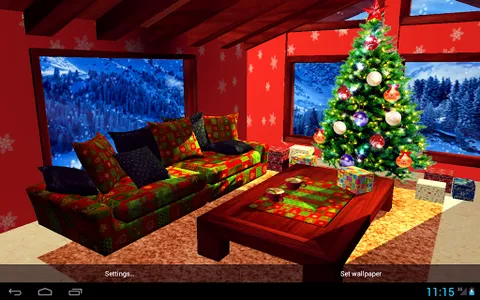 3D Christmas fireplace screenshot 14