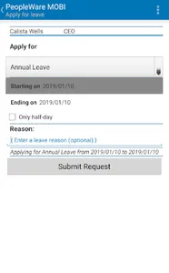 PeopleWare MOBI screenshot 3