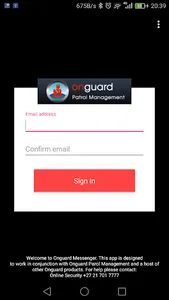 Onguard Messenger screenshot 0