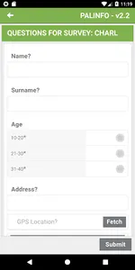 PALINFO screenshot 2