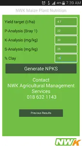 NWK Plant Nutrition screenshot 1