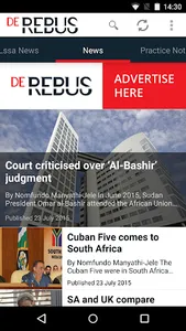 De Rebus, SA attorneys journal screenshot 0