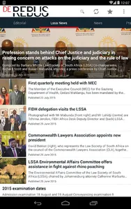 De Rebus, SA attorneys journal screenshot 2