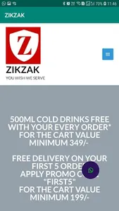 ZIKZAK FOOD screenshot 1