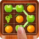 Link Smash Fruits Frenzy : Flowline of Spirit Jungle.Swipe Drawpipe Bump Puzzle icon