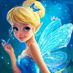 Fairy coloring book kids game' icon