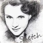 Pencil Sketch Photo Camera Pad icon