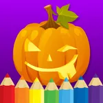 Coloring book : Draw Halloween icon