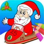 Draws to paint Xmas - Christmas coloring book for children with marker magic icon