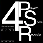 4 Players Score Recorder : تسجيل النقاط ل ٤ لاعبين icon