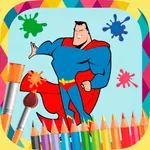 Book of Superhero to paint icon