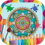 Mandalas to paint - coloring book to draw icon