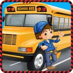 School Bus Builder Factory & Repair Simulator icon