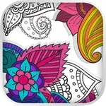 Paint & color mandalas Coloring book for adults icon