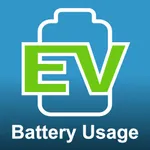 Battery Range Projection that shows battery consumption of electric cars icon